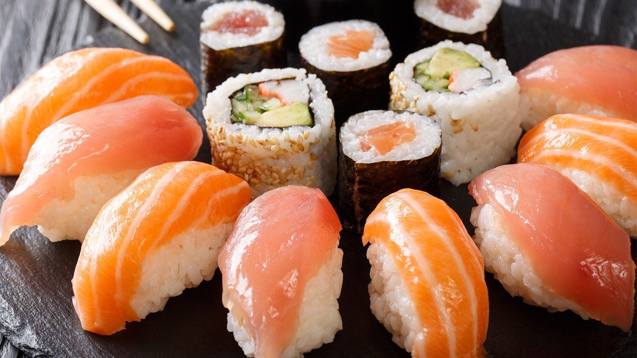 Variedad de sushi